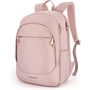 LIGHT FLIGHT Collage Laptop pink Backpack, 15.6 inch Laptop Travel Backpack